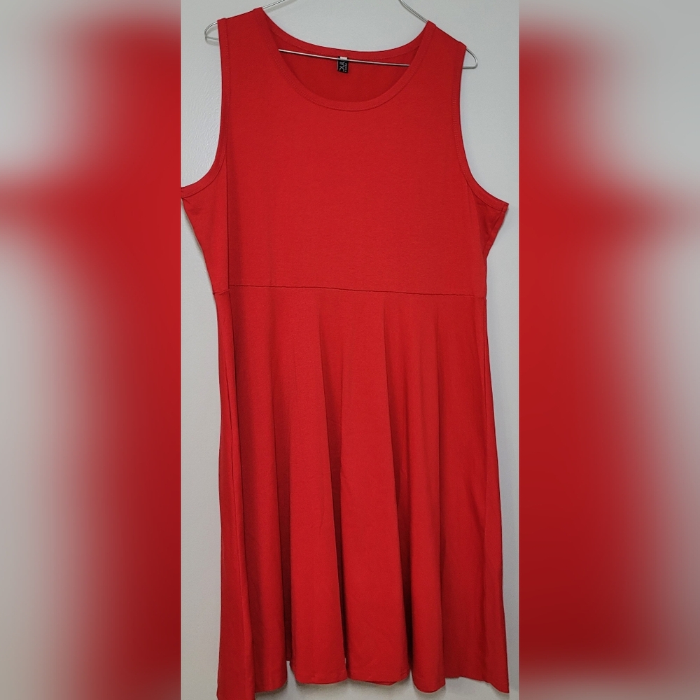 Fisoul Sleeveless Strawberry Red Dress XXL NWOT